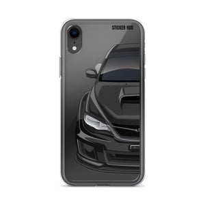 Black 09-14 Subaru WRX STI - iPhone Case