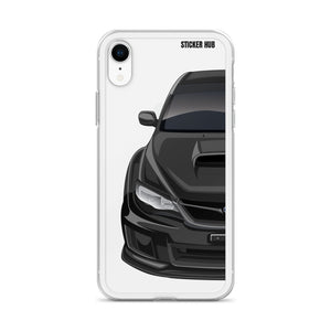 Black 09-14 Subaru WRX STI - iPhone Case