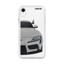 Load image into Gallery viewer, Silver MKV Toyota Supra - iPhone Case