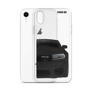 Black Charger Hellcat (Widebody) - iPhone Case