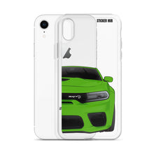 Load image into Gallery viewer, Green Charger Hellcat (Widebody) - iPhone Case