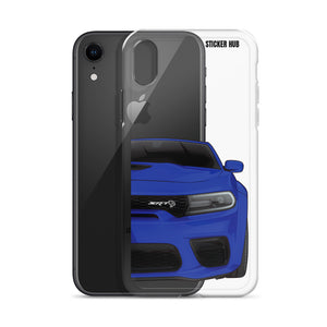 Blue Charger Hellcat (Widebody) - Phone Case