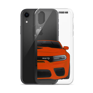 Orange Charger Hellcat (Widebody) - iPhone Case