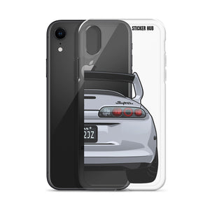 Silver Toyota Supra - iPhone Case