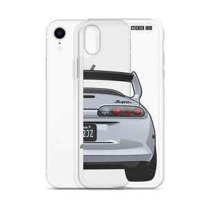 Silver Toyota Supra - iPhone Case