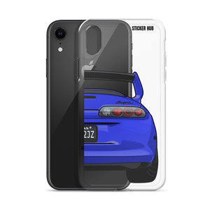 Blue Toyota Supra - iPhone Case