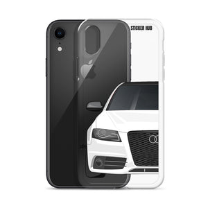 White B8 Audi S4 - iPhone Case