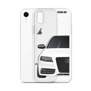 White B8 Audi S4 - iPhone Case