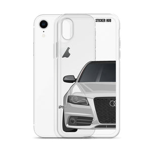 Silver B8 Audi S4 - iPhone Case