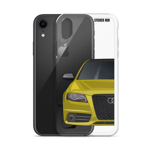 Yellow B8 Audi S4 - iPhone Case