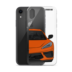 Sebring Orange C8 Corvette - iPhone Case