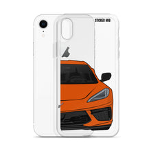 Load image into Gallery viewer, Sebring Orange C8 Corvette - iPhone Case