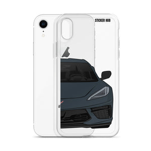 Shadow Gray C8 Corvette - iPhone Case