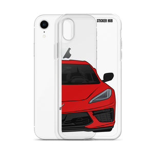 Torch Red C8 Corvette - iPhone Case