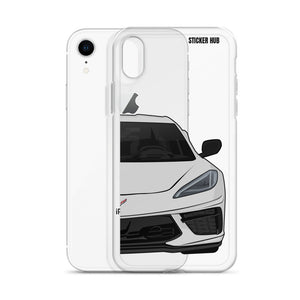 Ceramic Matrix Gray C8 Corvette - iPhone Case