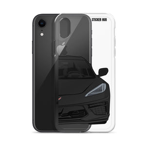 Black C8 Corvette - iPhone Case