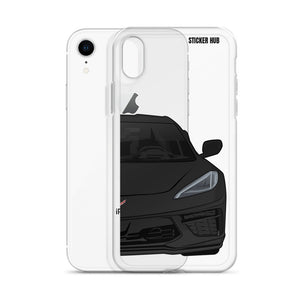 Black C8 Corvette - iPhone Case