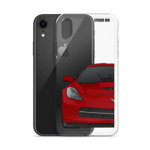 Crystal Red C7 Corvette Stingray - iPhone Case