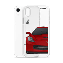 Load image into Gallery viewer, Crystal Red C7 Corvette Stingray - iPhone Case