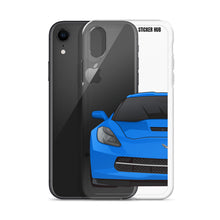 Load image into Gallery viewer, Laguna Blue C7 Corvette Stingray - iPhone Case