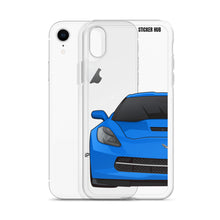 Load image into Gallery viewer, Laguna Blue C7 Corvette Stingray - iPhone Case