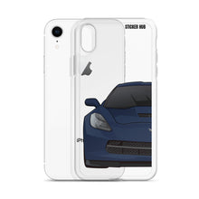 Load image into Gallery viewer, Night Race Blue C7 Corvette Stingray -iPhone Case