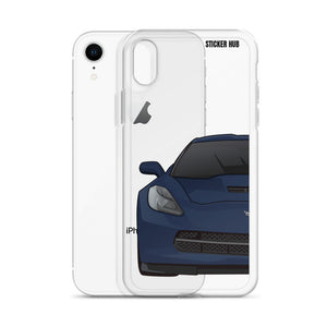 Night Race Blue C7 Corvette Stingray -iPhone Case