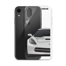 Load image into Gallery viewer, Silver C7 Corvette Stingray - iPhone Case