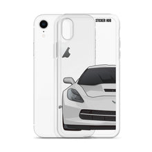 Load image into Gallery viewer, Silver C7 Corvette Stingray - iPhone Case