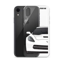 Load image into Gallery viewer, White C7 Corvette Stingray - iPhone Case