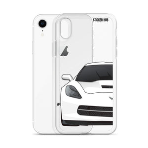 White C7 Corvette Stingray - iPhone Case