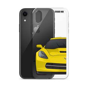 Velocity Yellow C7 Corvette Stingray - iPhone Case