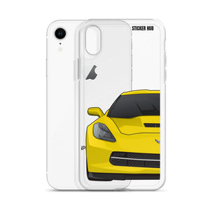 Velocity Yellow C7 Corvette Stingray - iPhone Case