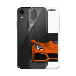 Orange C7 Corvette Zr1 - iPhone Case