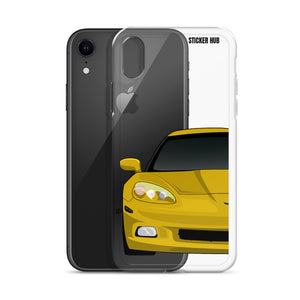 Velocity Yellow C6 Corvette - iPhone Case