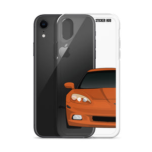 Sunset Orange C6 Corvette - iPhone Case