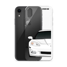 Load image into Gallery viewer, White C6 Corvette - iPhone Case