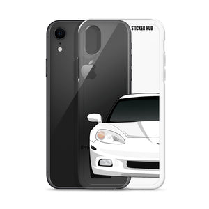 White C6 Corvette - iPhone Case