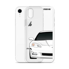 Load image into Gallery viewer, White C6 Corvette - iPhone Case