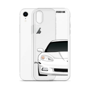 White C6 Corvette - iPhone Case