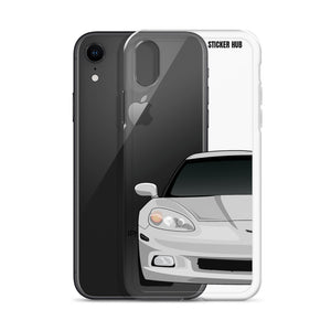 Silver C6 Corvette - iPhone Case