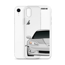 Load image into Gallery viewer, Silver C6 Corvette - iPhone Case