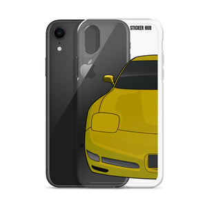 Millennium Yellow C5 Corvette Z06 - iPhone Case