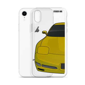 Millennium Yellow C5 Corvette Z06 - iPhone Case