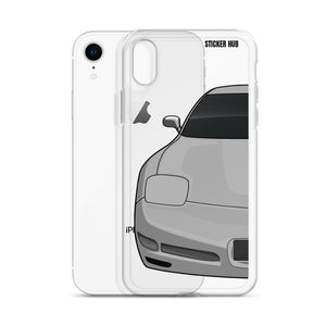 Silver C5 Corvette Z06 - iPhone Case