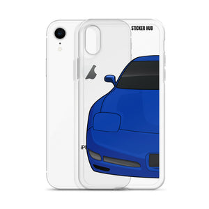 Electron Blue C5 Corvette Z06iPhone Case