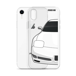 White C5 Corvette Z06 - iPhone Case