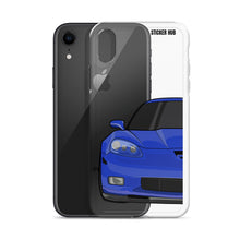 Load image into Gallery viewer, LeMans Blue C6 Corvette Z06 iPhone Case