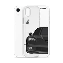 Load image into Gallery viewer, Black C6 Corvette Z06 - iPhone Case