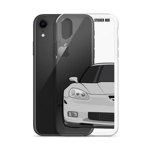 Silver C6 Corvette Z06 - iPhone Case